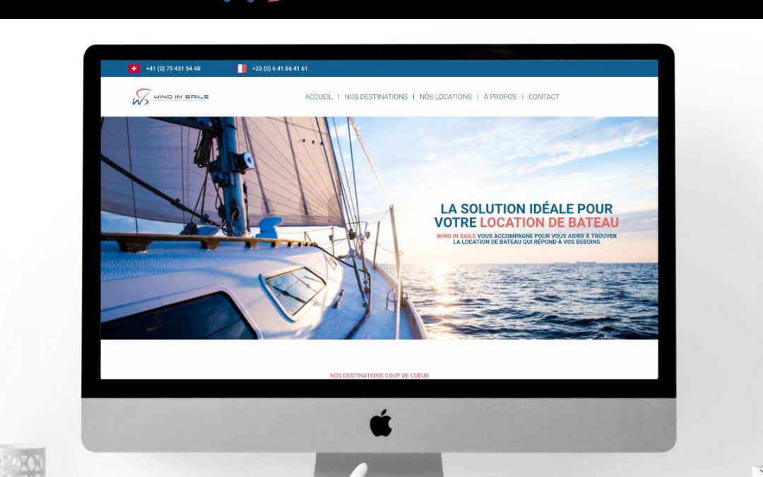 Création de site internet vitrine Wind In Sails